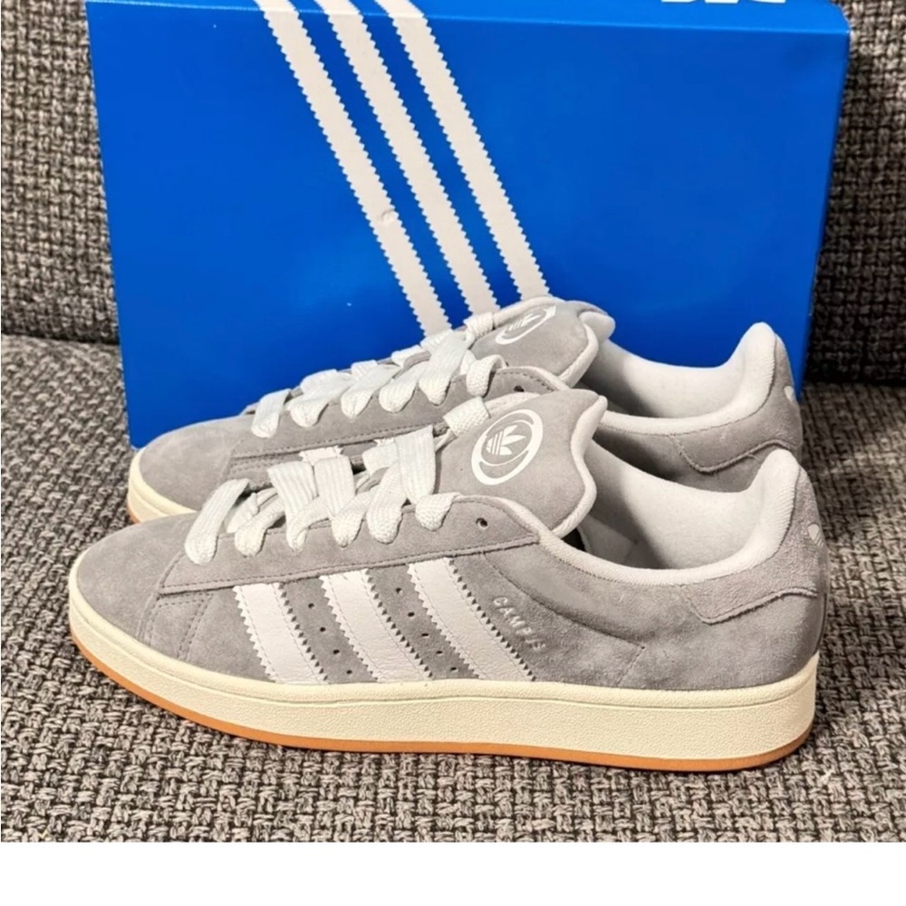 Adidas Campus 00s Shoes Originals Sneakers Grey Three/Cloud White HQ8707 sz 7.5